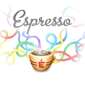 Logo for Espresso app, the Web Editor